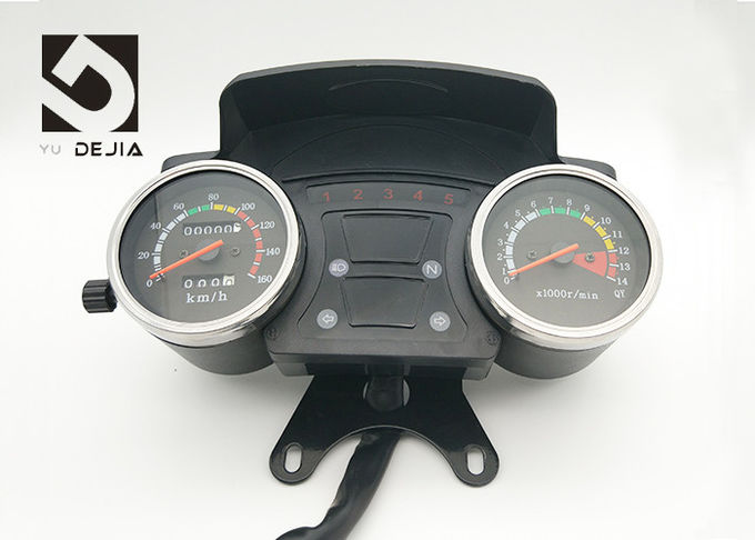 Oriental Red F2 Digital Motorcycle Speedometer Tachometer With Engine Oil Warning Light