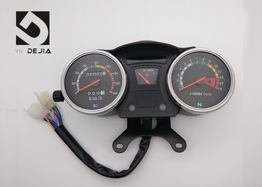 Black Motorcycle Digital Odometer , Digital Speedometer And Tachometer For Motorcycle